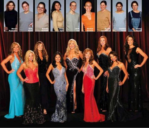 The contestants who made it to the beauty pageant in the first season.